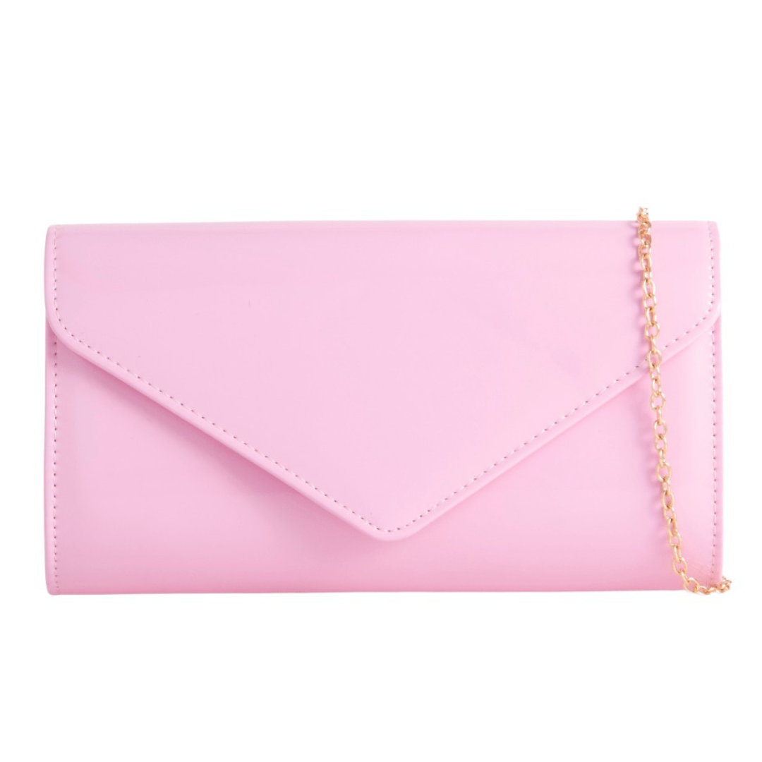 Craze London Patent Clutch Bag
