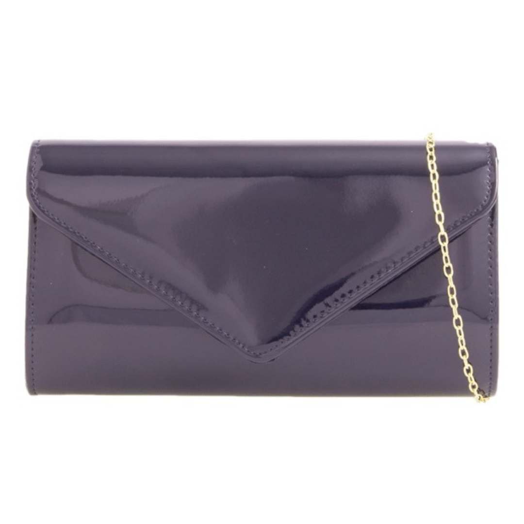 Craze London Patent Clutch Bag