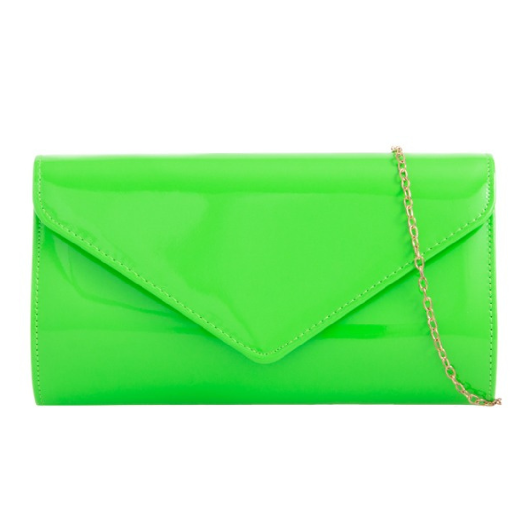 Craze London Patent Clutch Bag