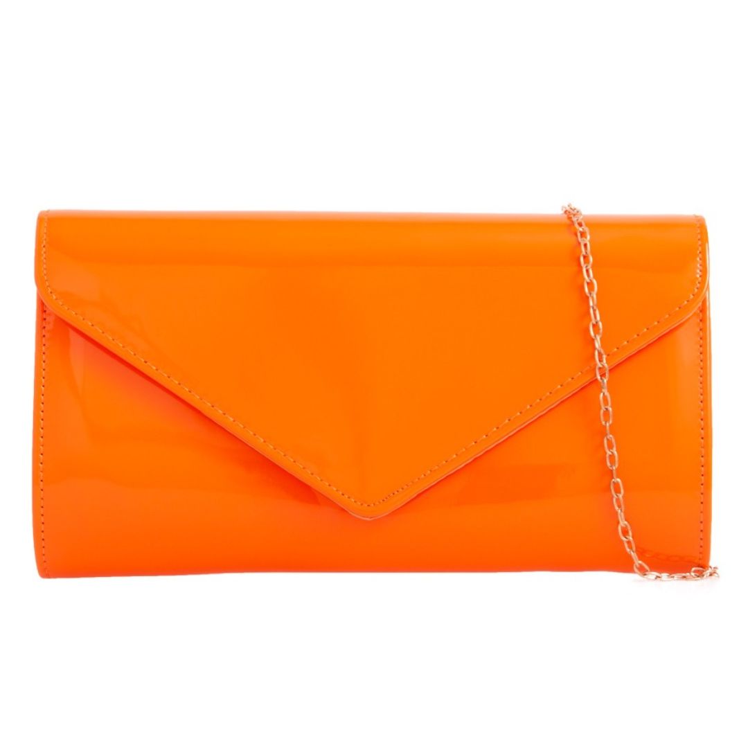 Craze London Patent Clutch Bag