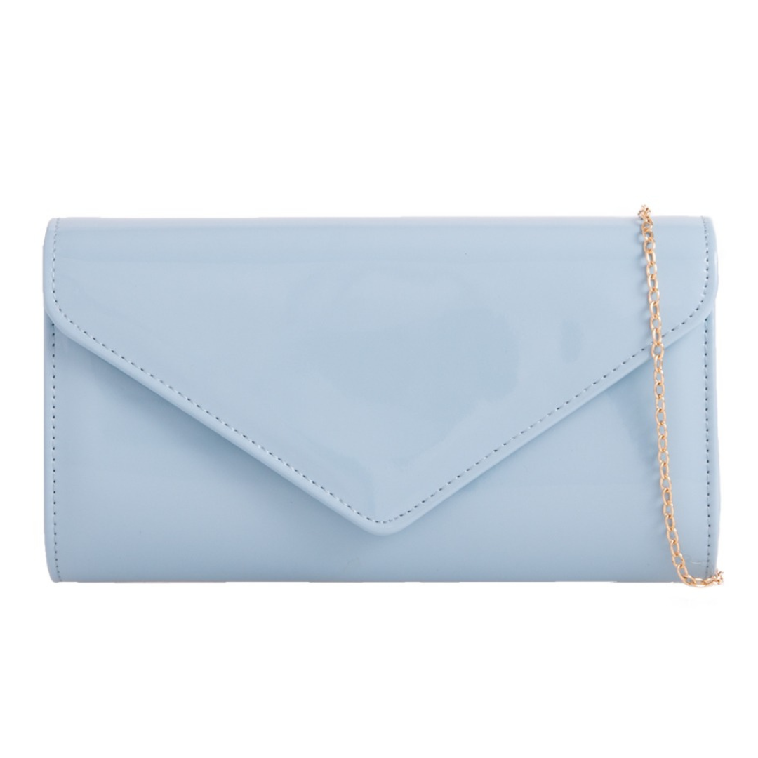 Craze London Patent Clutch Bag
