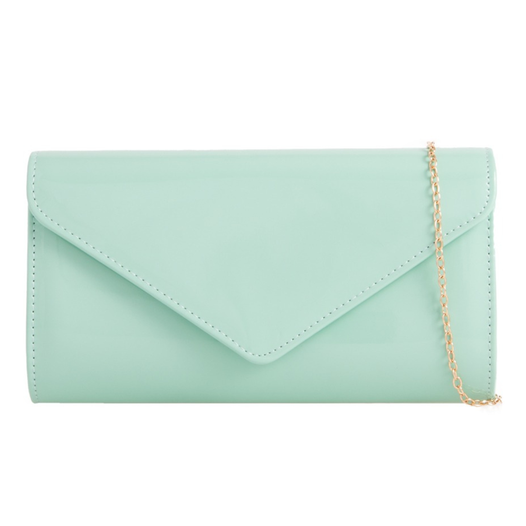 Craze London Patent Clutch Bag