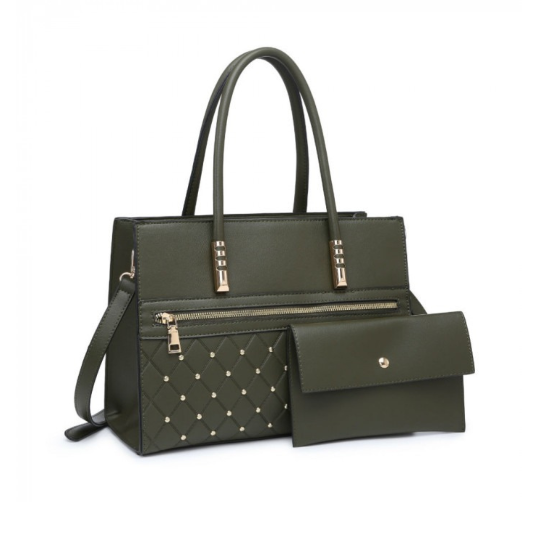 Craze London Satchel Handbag with matching purse