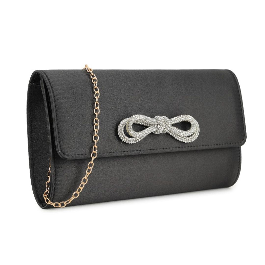 Craze London Satin Clutch Bag
