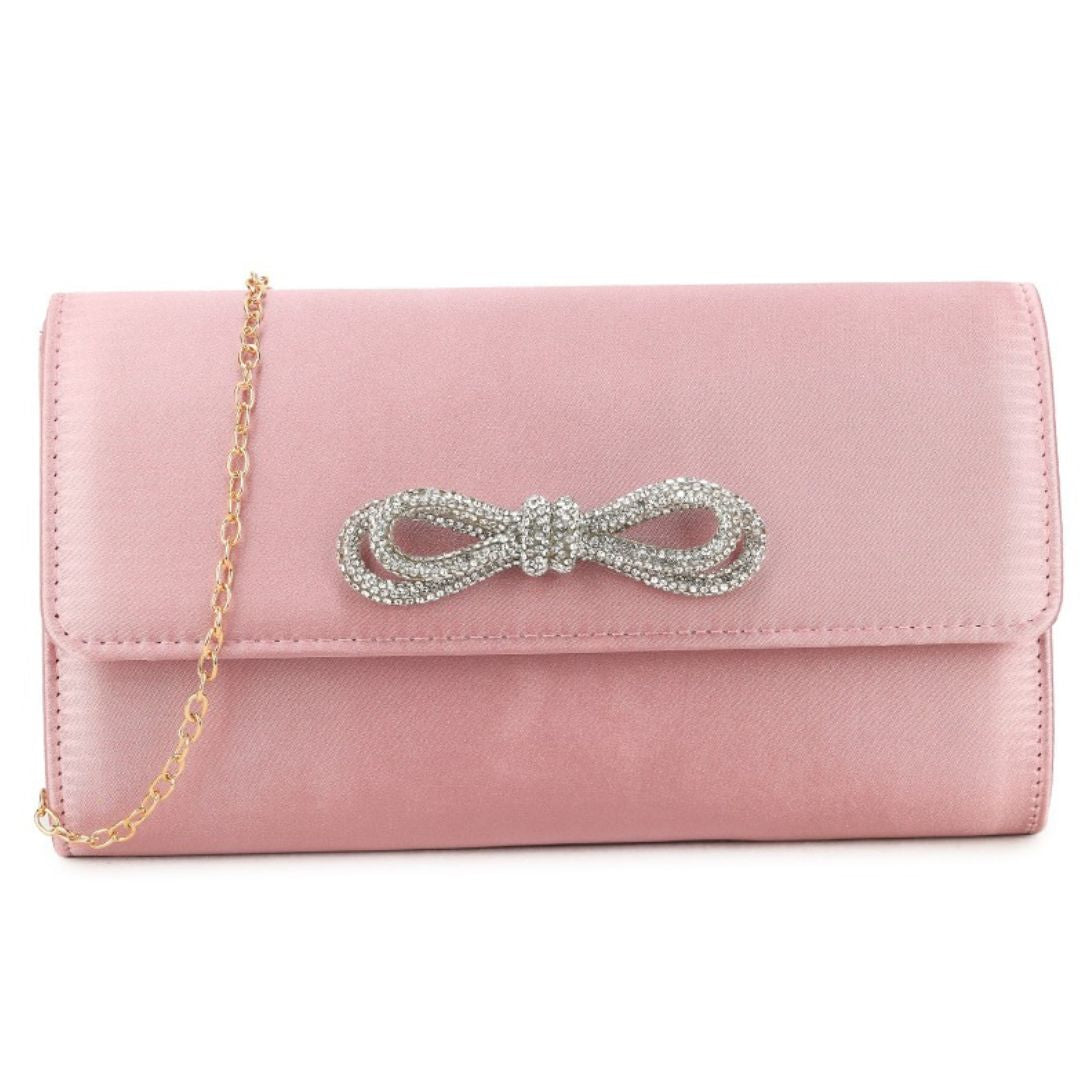 Craze London Satin Clutch Bag