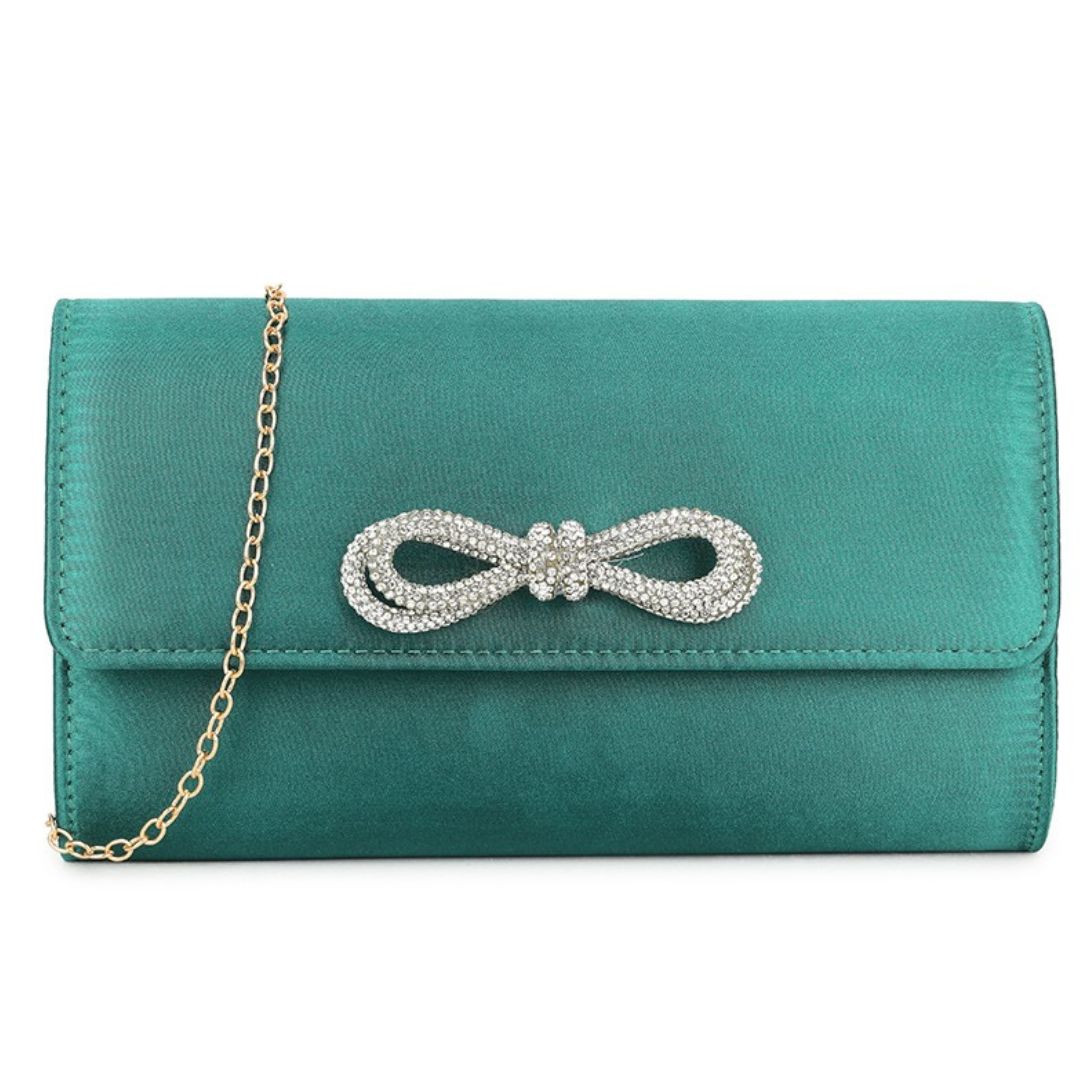 Craze London Satin Clutch Bag