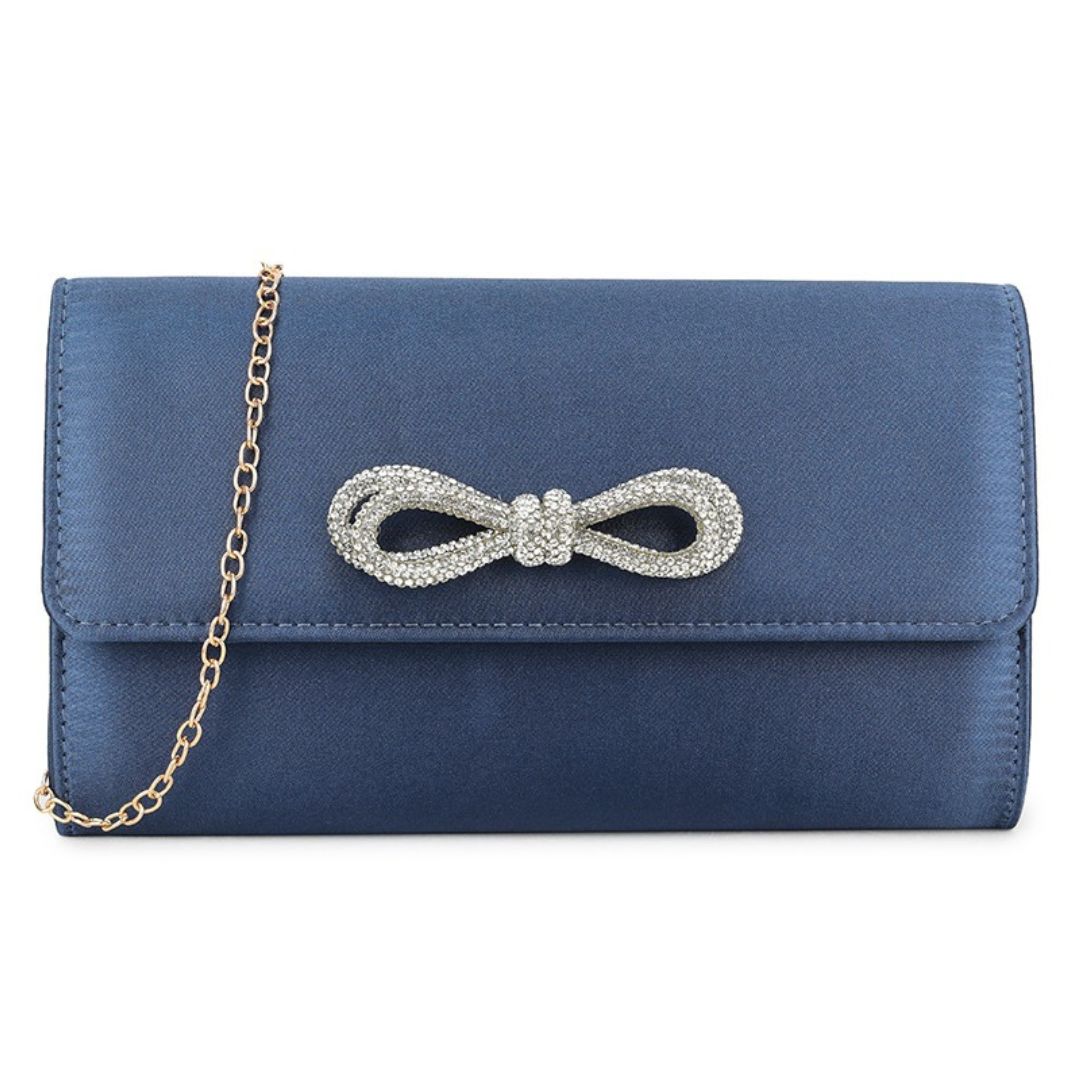 Craze London Satin Clutch Bag