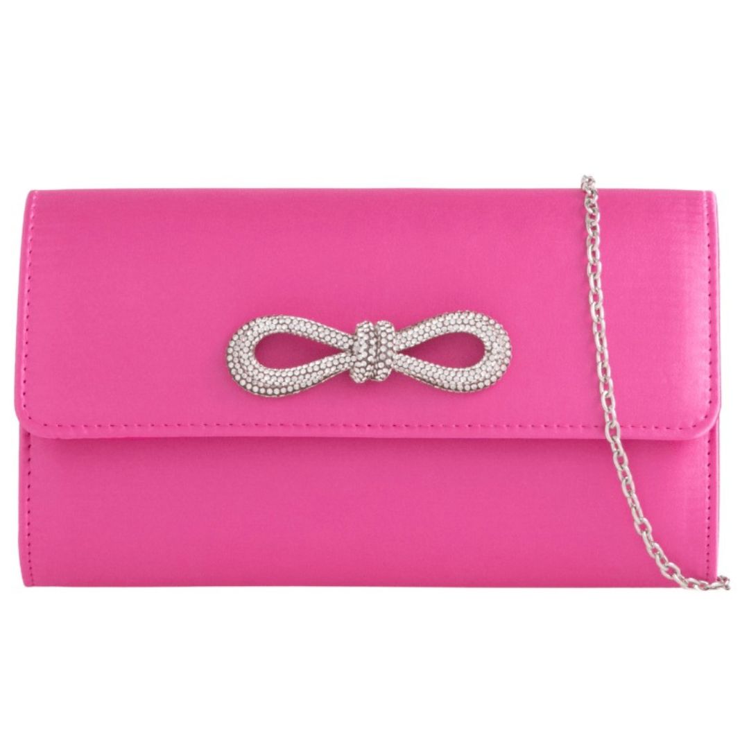 Craze London Satin Clutch Bag