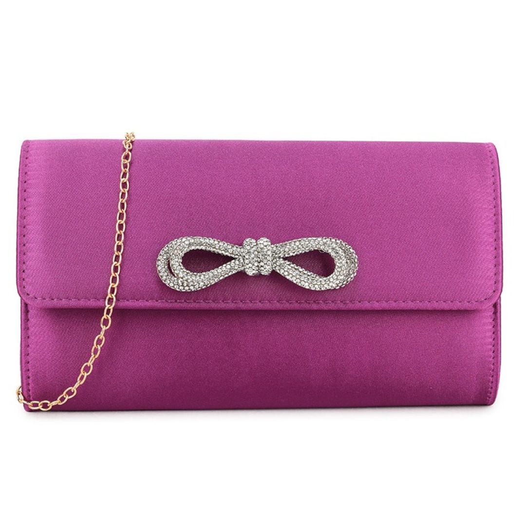 Craze London Satin Clutch Bag