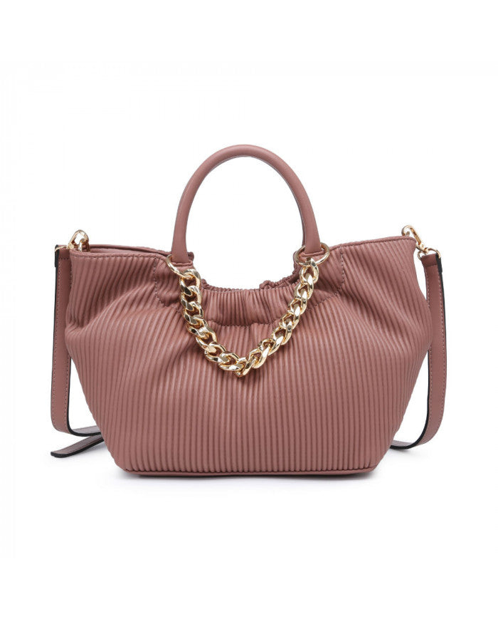 Craze London Shoulder bag with Two Handles and Metal Chain