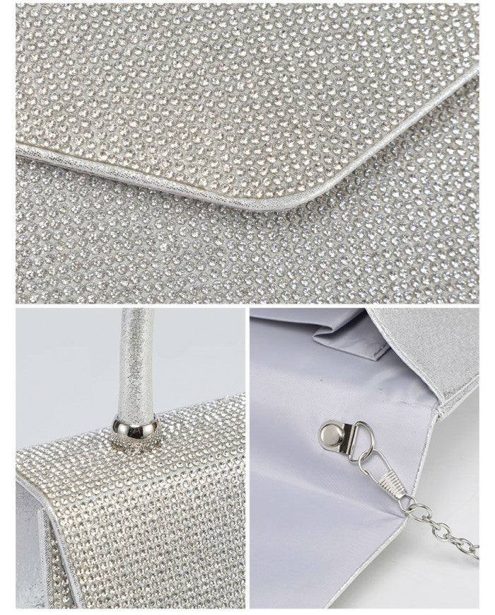 Craze London Single Side Diamante bag