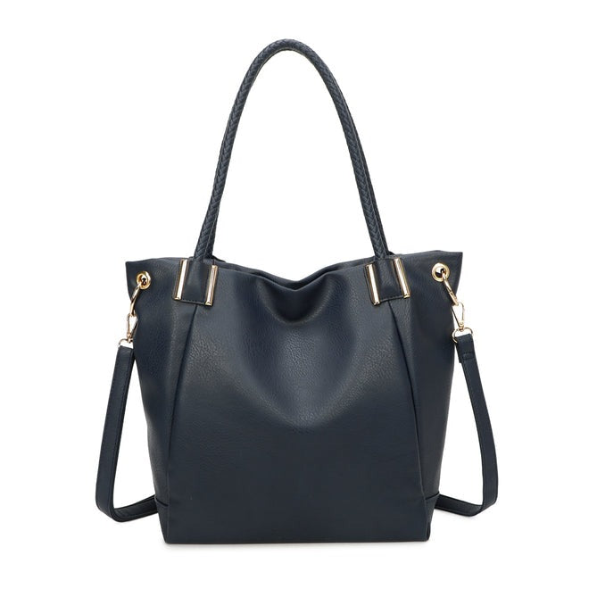 Craze London Tote Bag Featuring an external zipped pocket