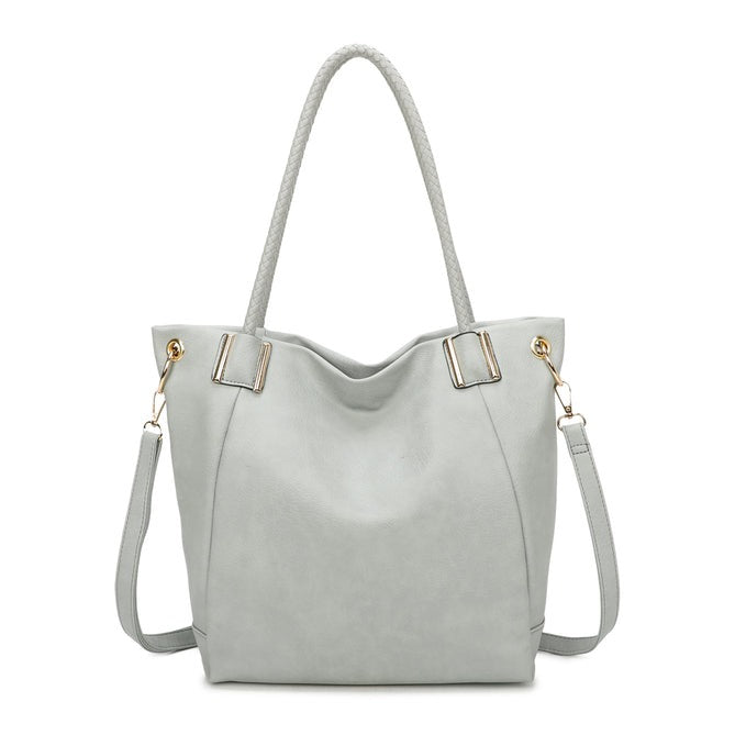 Craze London Tote Bag Featuring an external zipped pocket