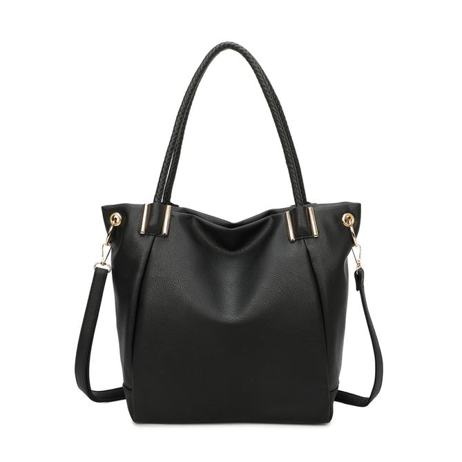 Craze London Tote Bag Featuring an external zipped pocket