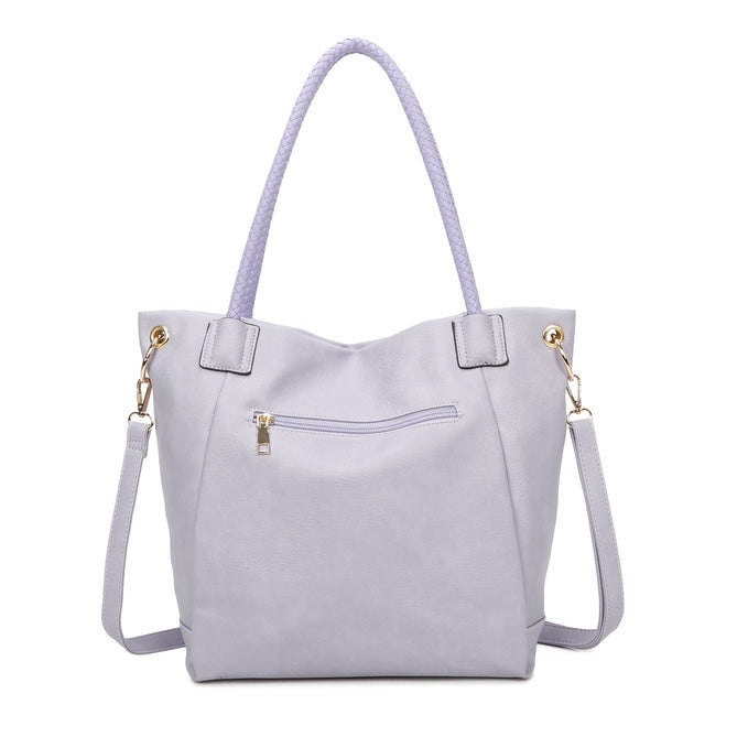 Craze London Tote Bag Featuring an external zipped pocket