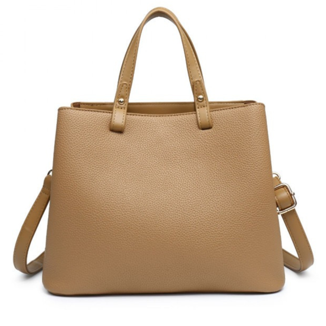 Craze London Totebag with magnetic button closure and adjustable strap