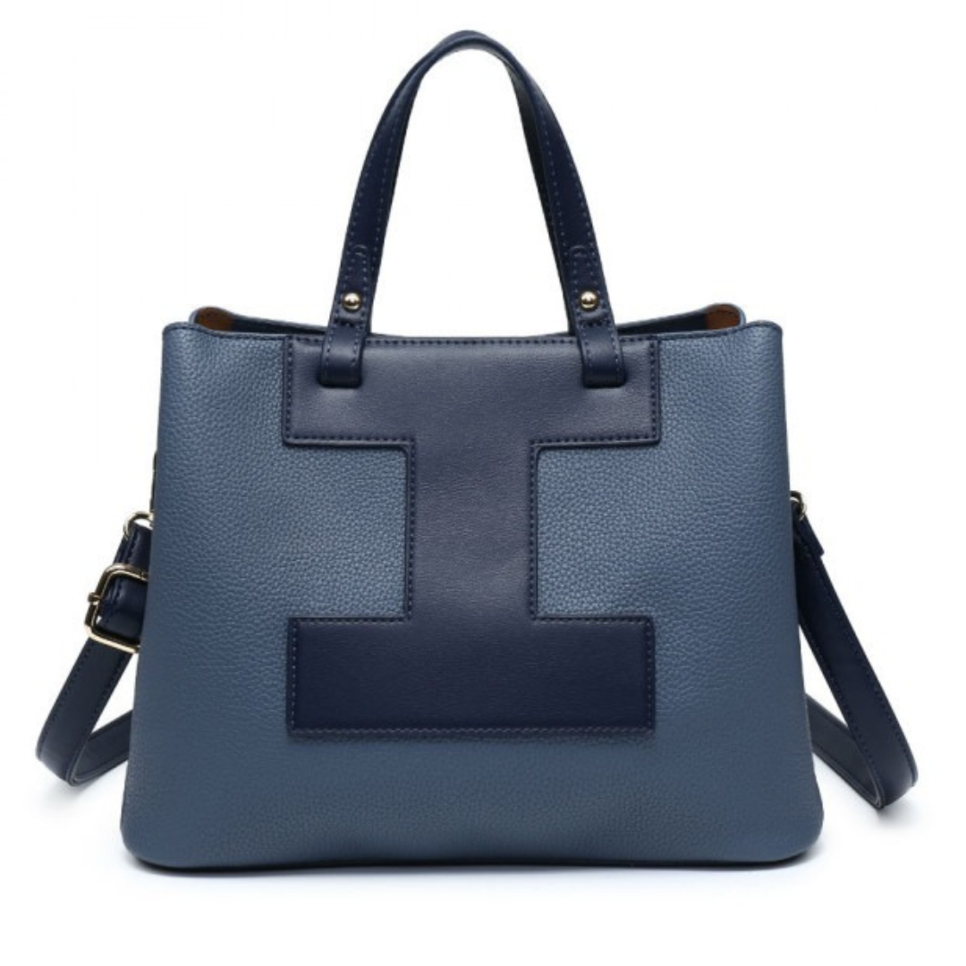 Craze London Totebag with magnetic button closure and adjustable strap