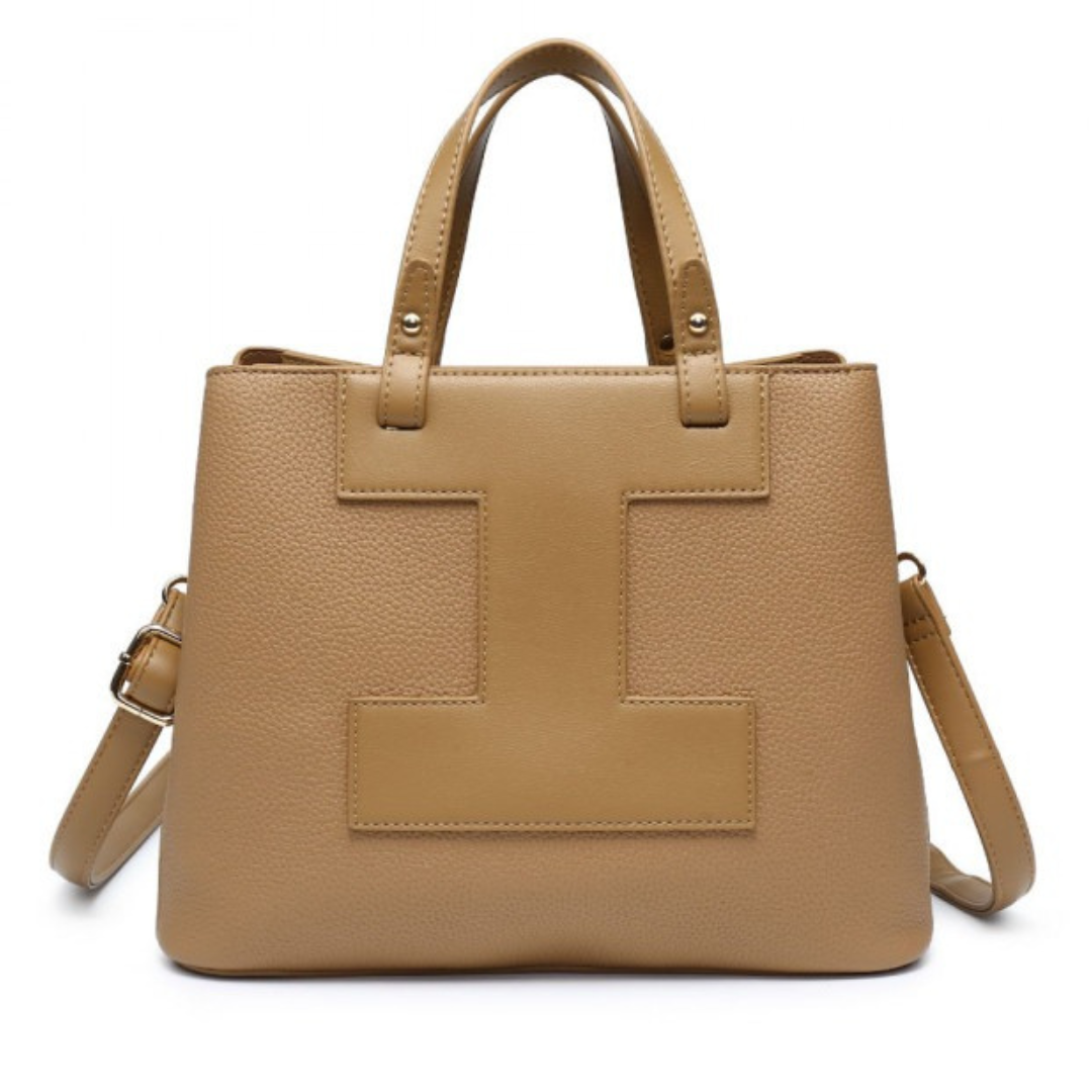 Craze London Totebag with magnetic button closure and adjustable strap