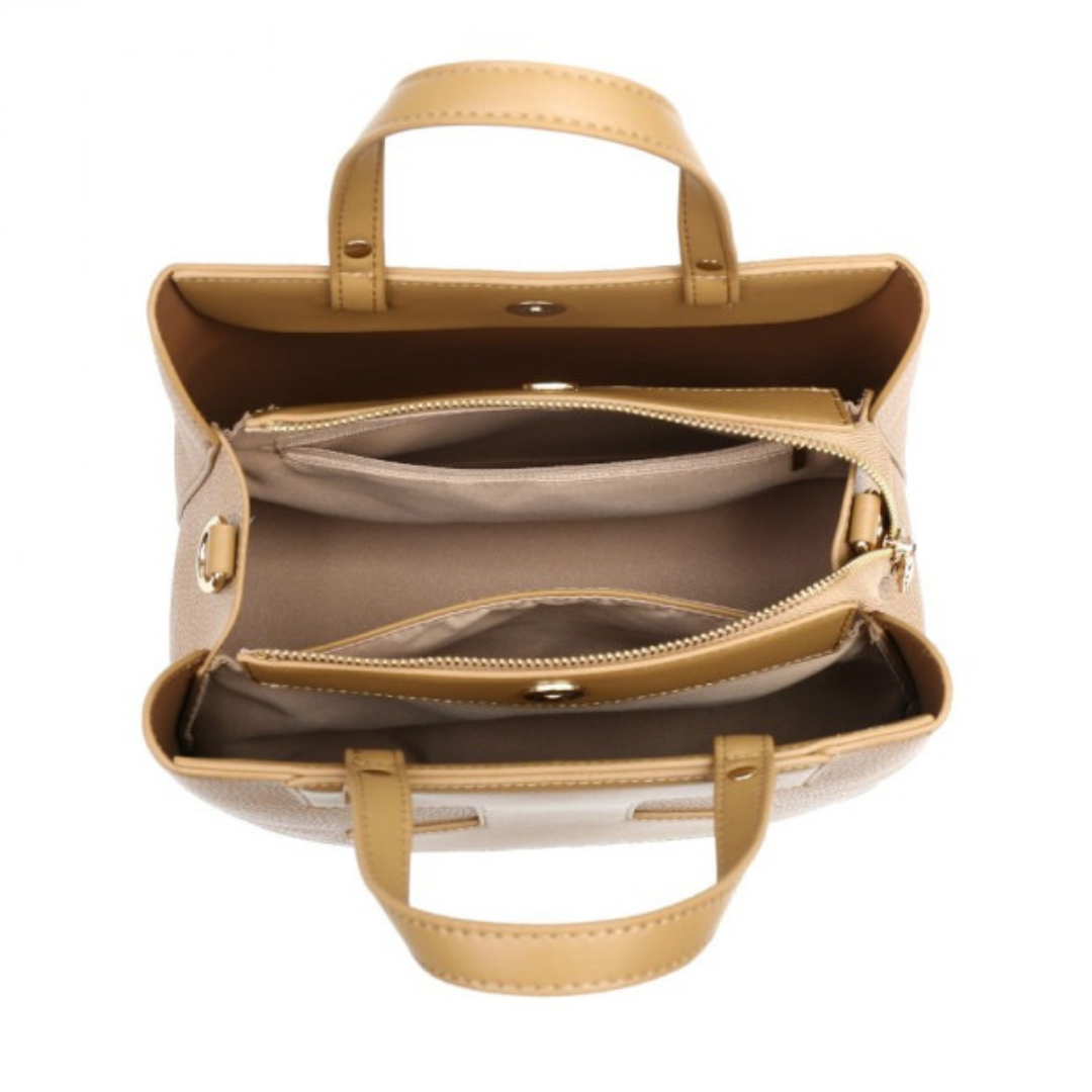 Craze London Totebag with magnetic button closure and adjustable strap