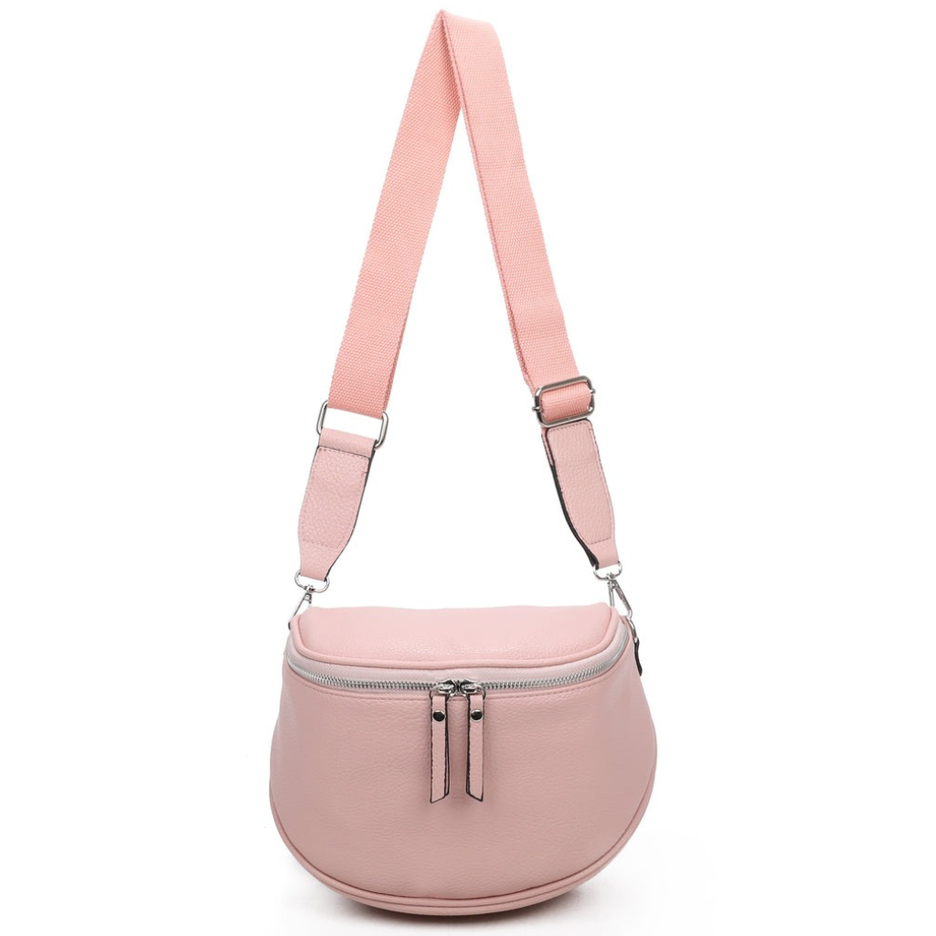 Craze London Crossbody bag with Top Zipper Closure