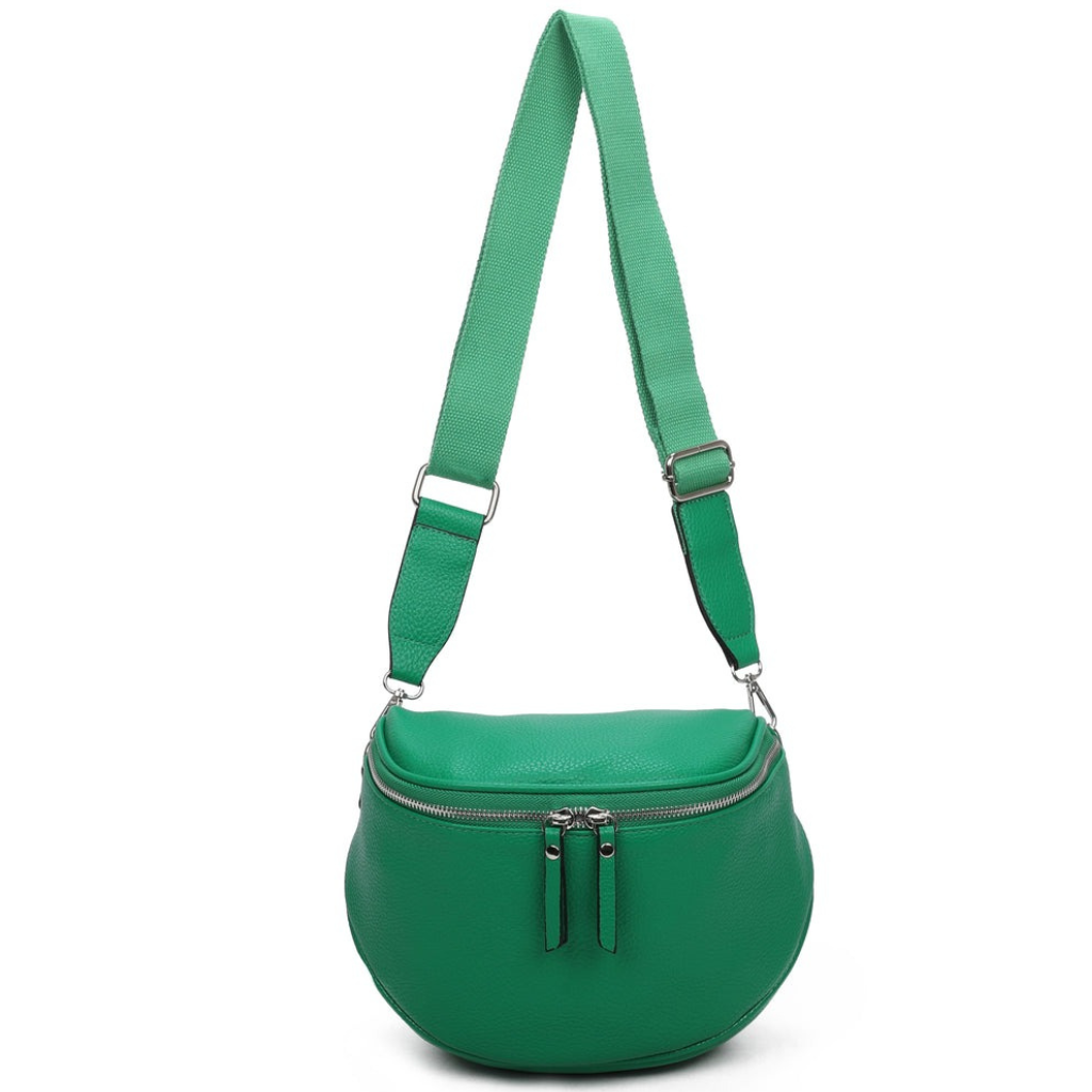 Craze London Crossbody bag with Top Zipper Closure