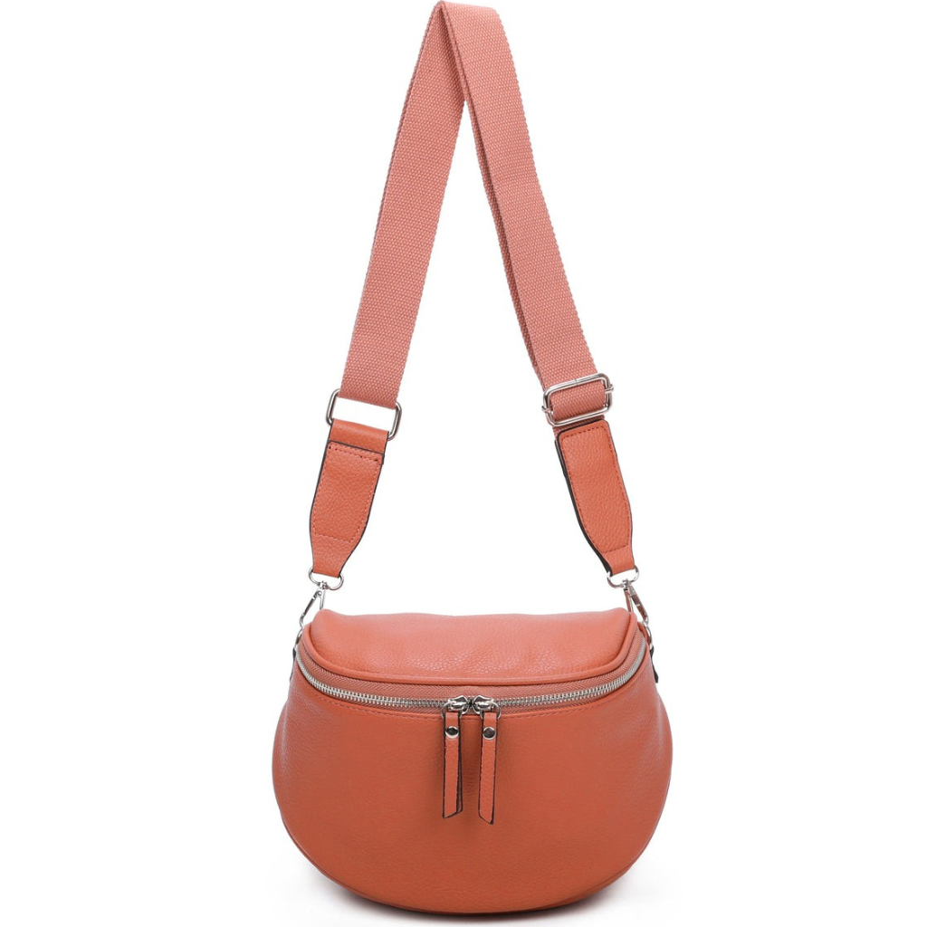 Craze London Crossbody bag with Top Zipper Closure