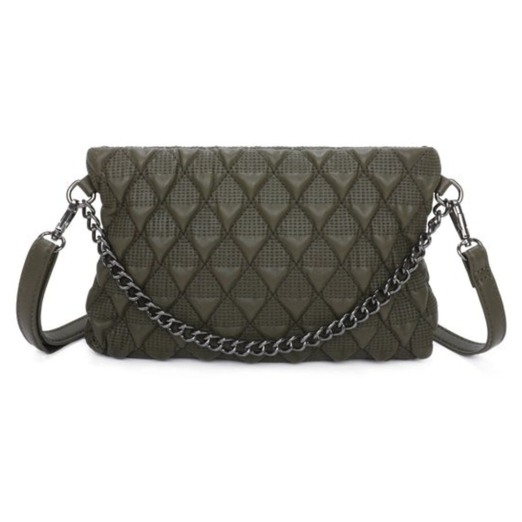 Craze London Traingle Pattern Crossody Bag