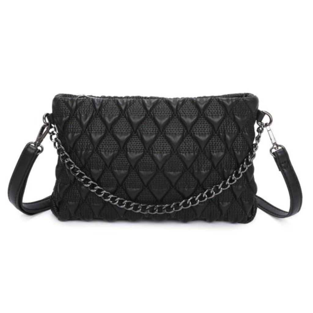 Craze London Traingle Pattern Crossody Bag
