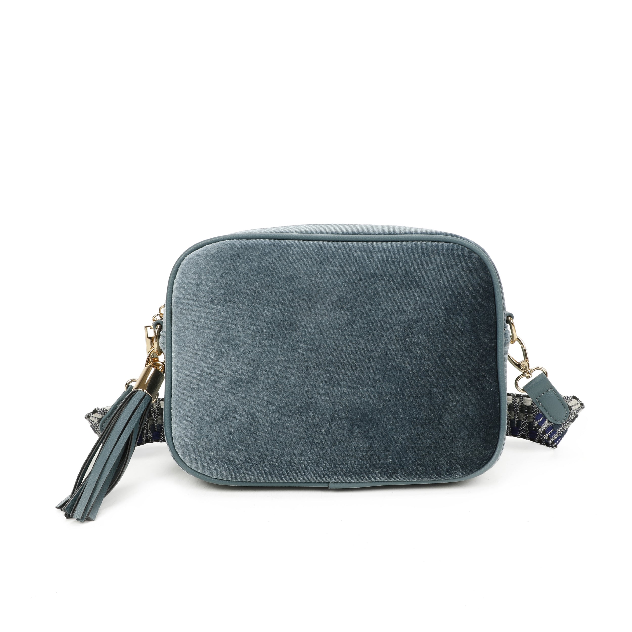 Craze London Velvet Crossbody Bag