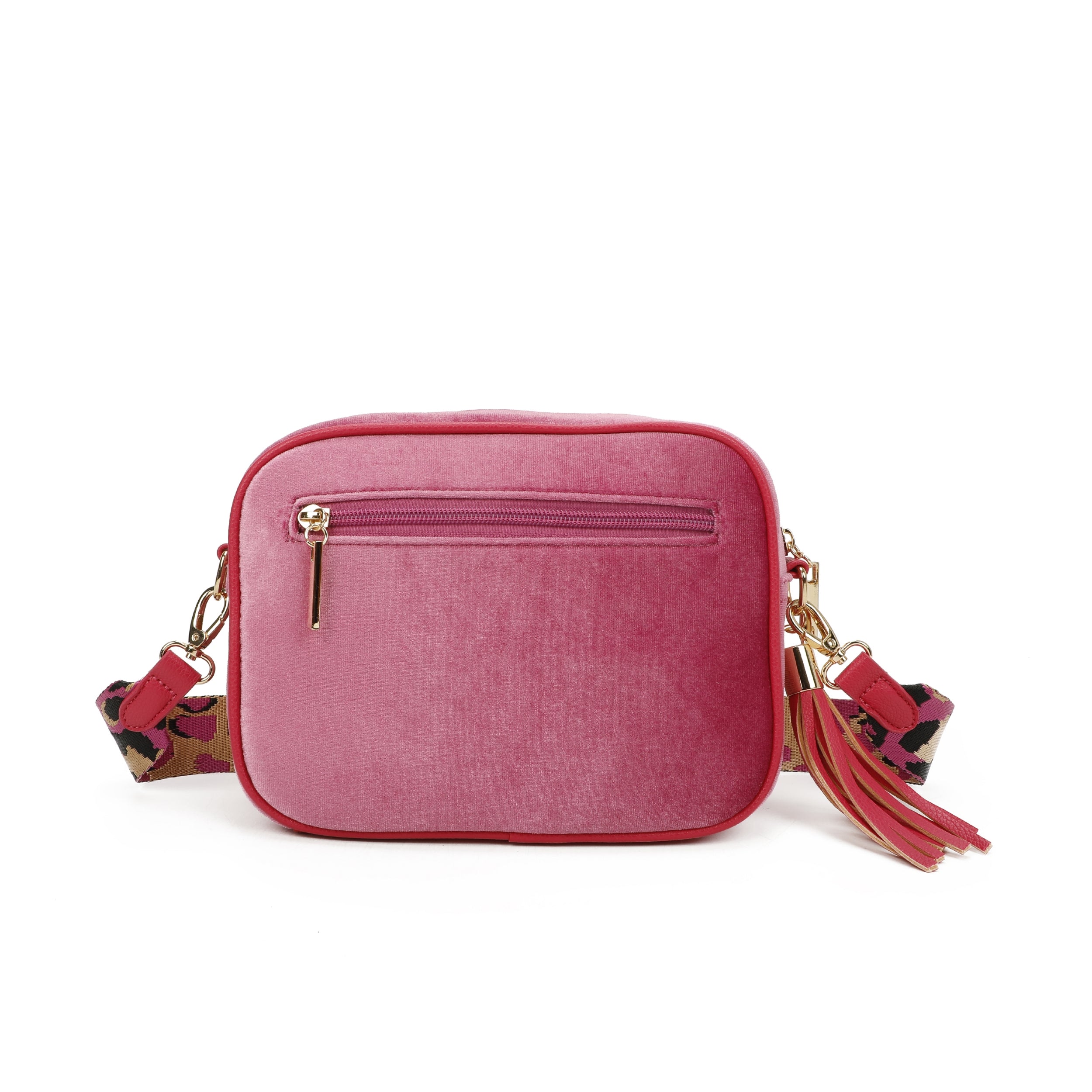 Craze London Velvet Crossbody Bag