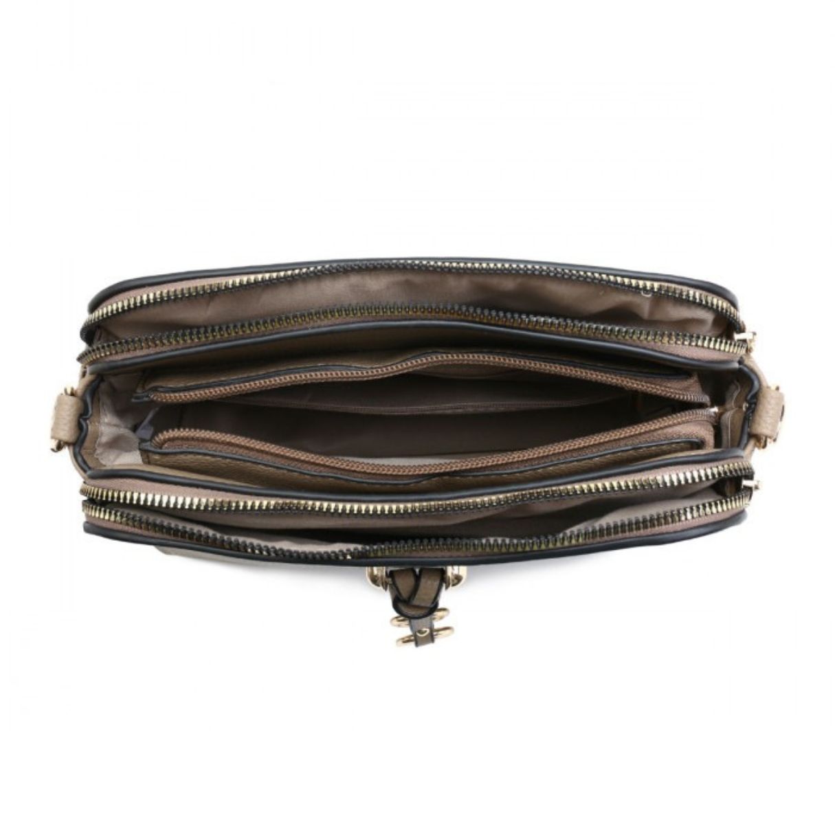 Craze London Women's Double Ring Tassel Crossbody Handbag