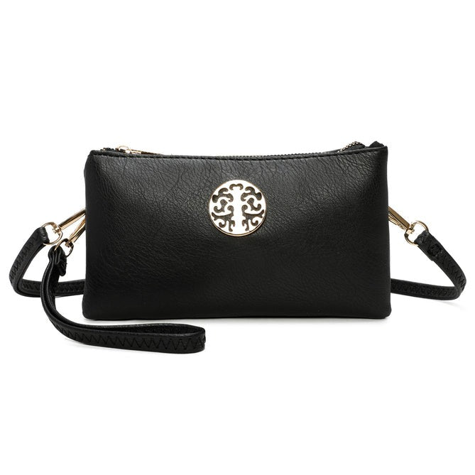 Craze London Womens Wristlet Crossbody Bag