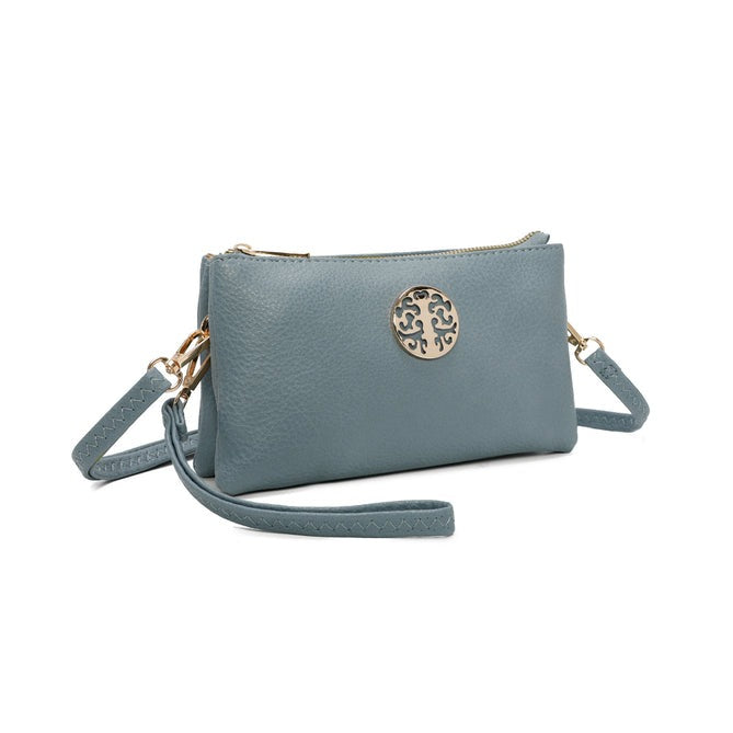 Craze London Womens Wristlet Crossbody Bag