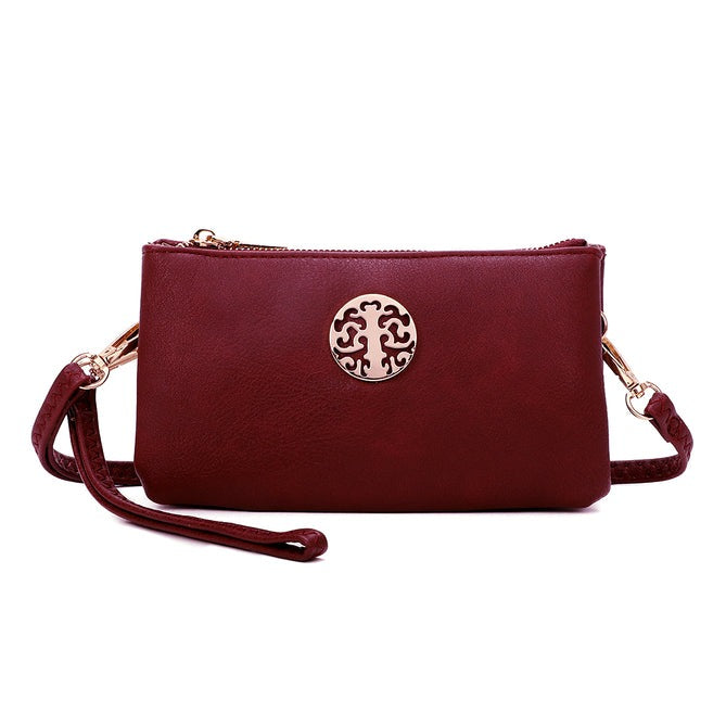 Craze London Womens Wristlet Crossbody Bag