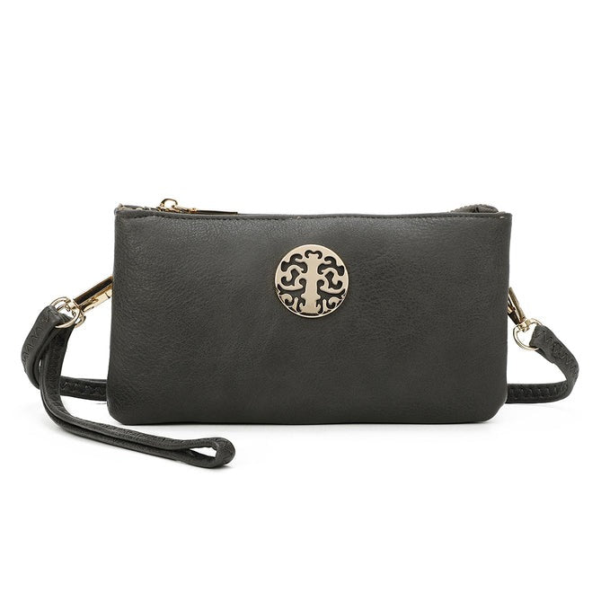 Craze London Womens Wristlet Crossbody Bag