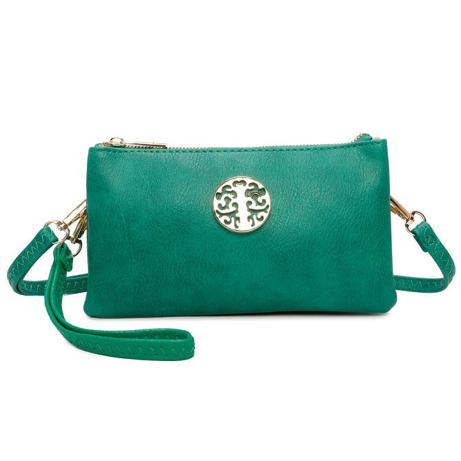 Craze London Womens Wristlet Crossbody Bag