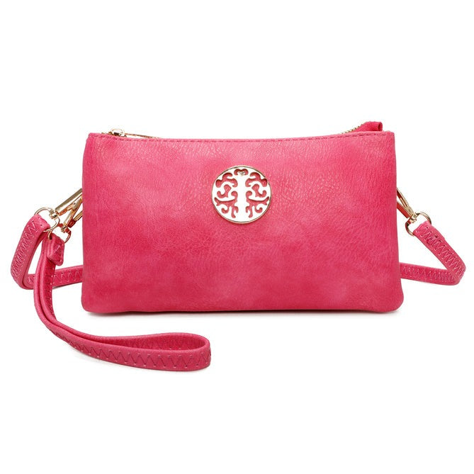 Craze London Womens Wristlet Crossbody Bag