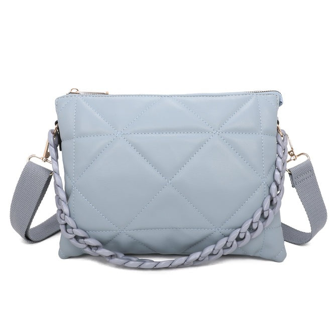 Craze London elegant shoulder bag with a chain strap