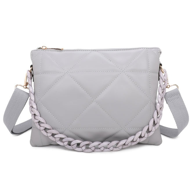Craze London elegant shoulder bag with a chain strap