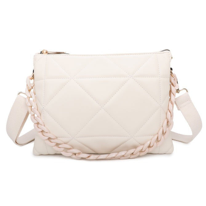 Craze London elegant shoulder bag with a chain strap