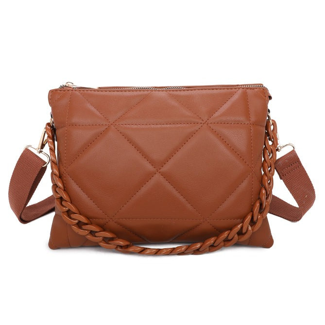 Craze London elegant shoulder bag with a chain strap