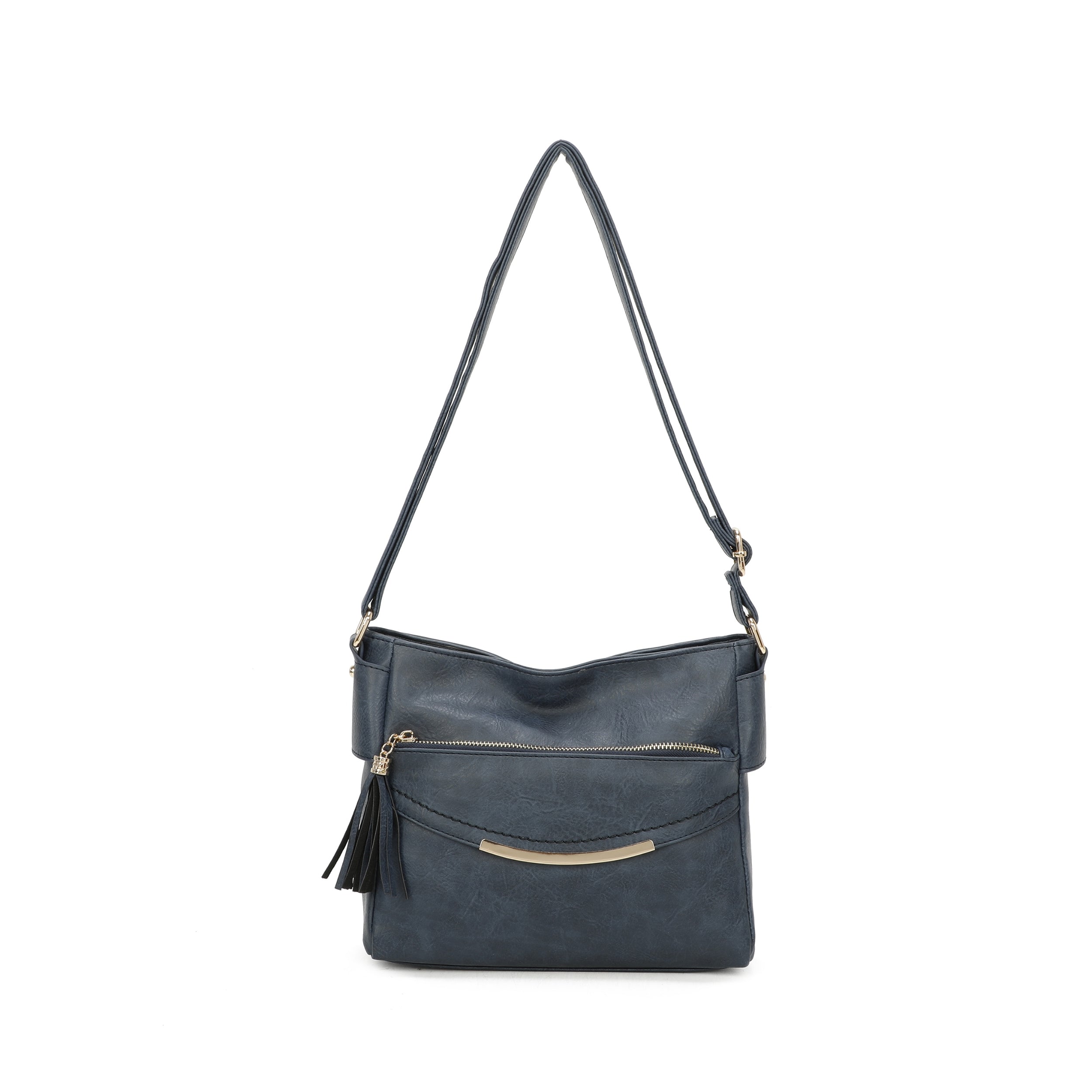 Craze London Satchel Bag with Front Double Pockets