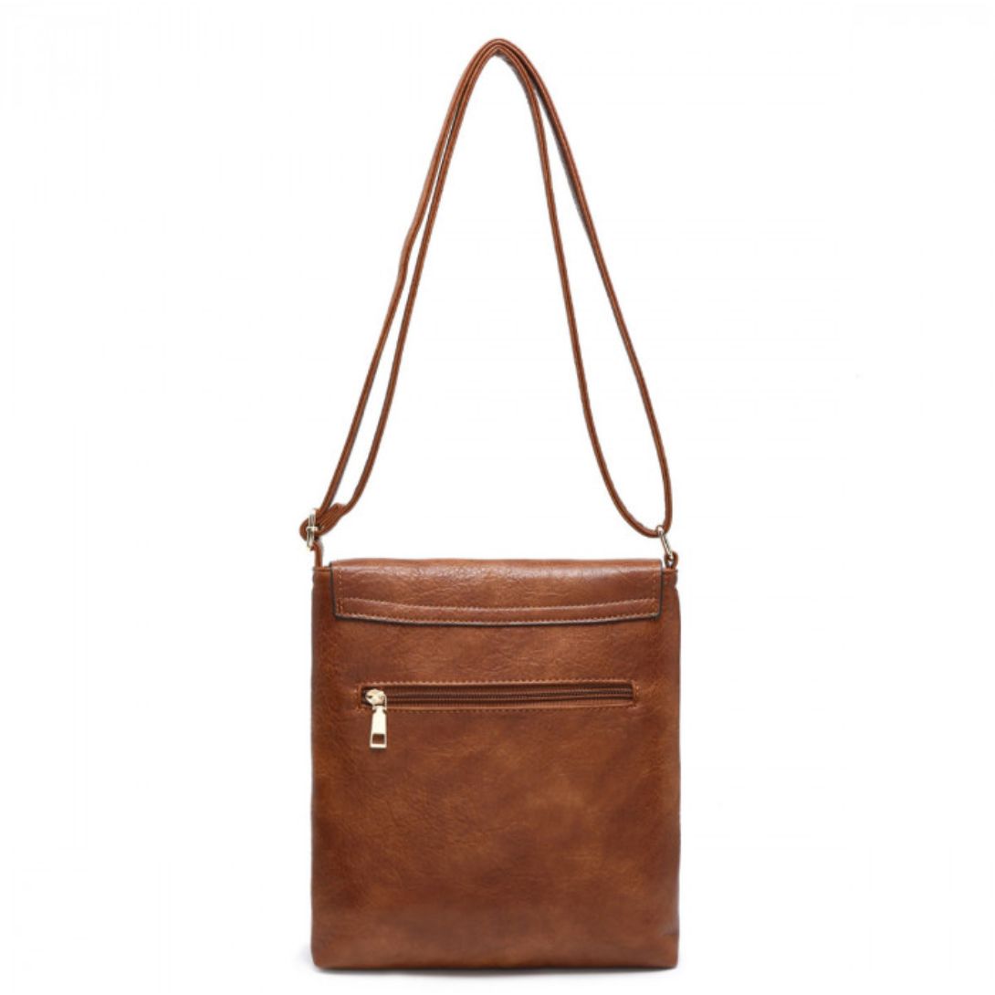 Craze London Cross Body Handbag with flap over cover with V badge