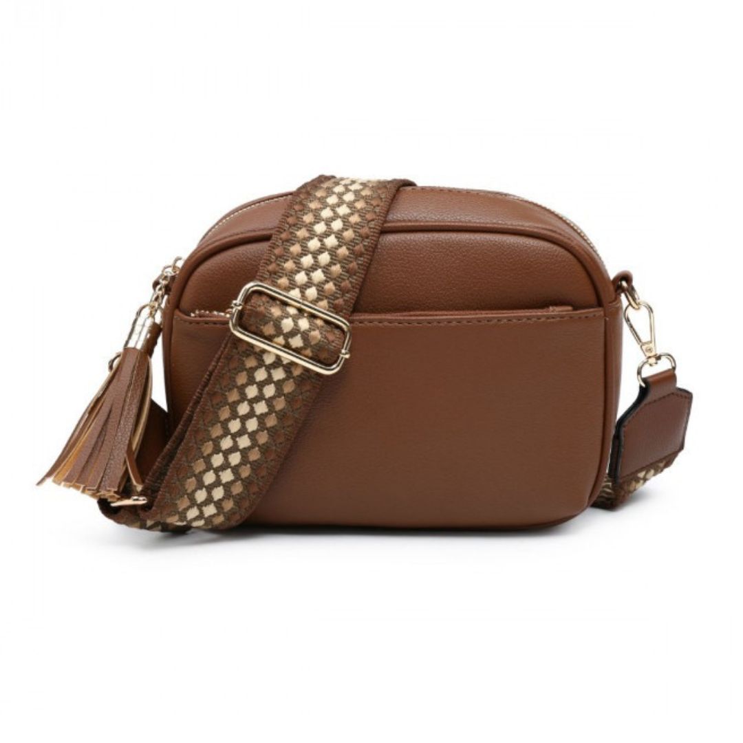 Craze London Cross Body Handbag with zip top section