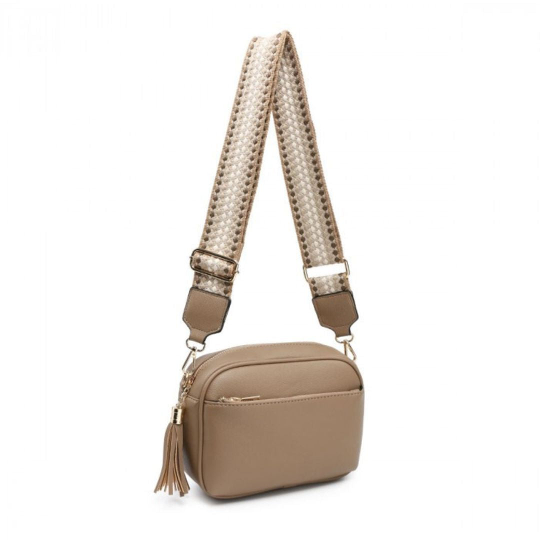 Craze London Cross Body Handbag with zip top section