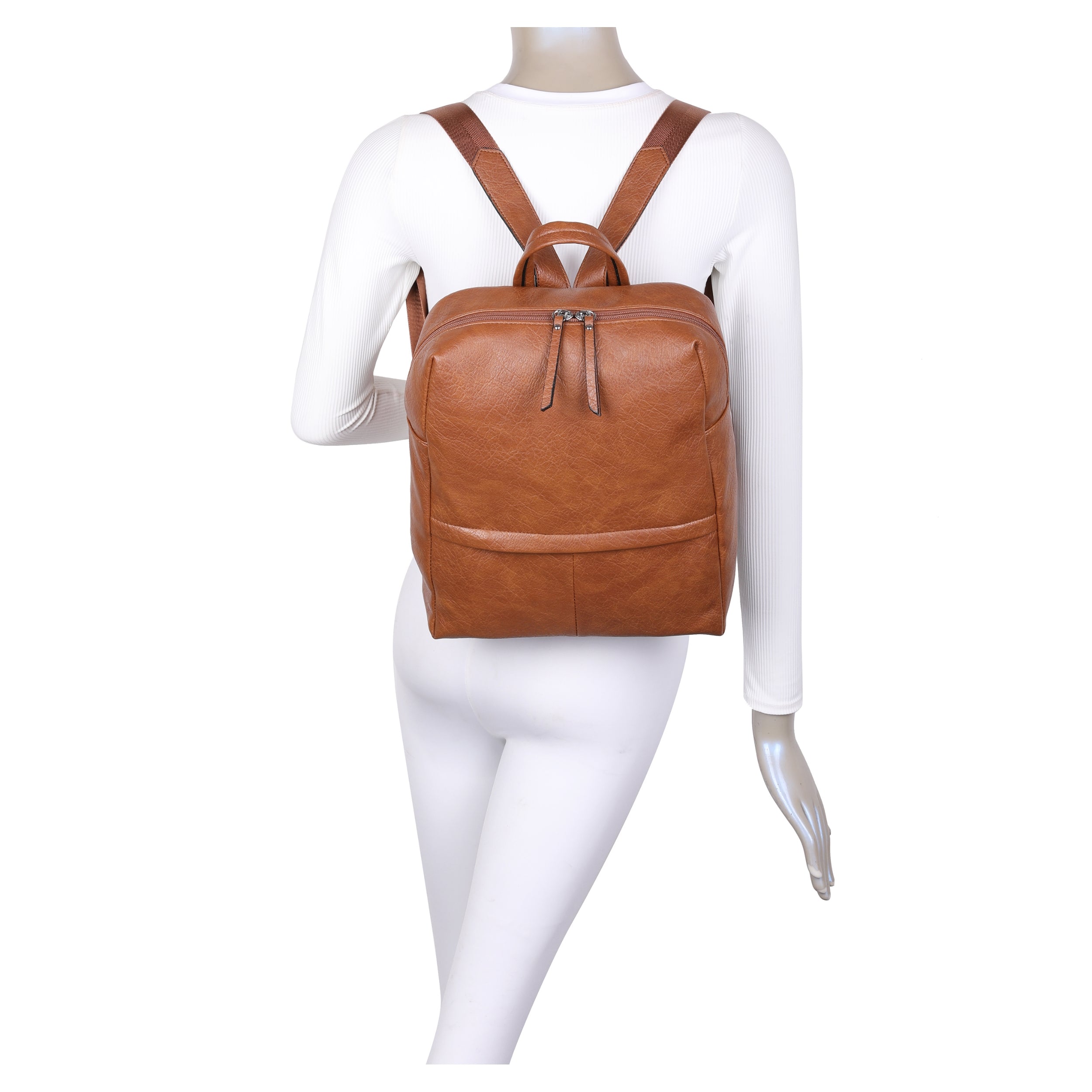 Craze London Dark silver tone metal hardware Backpack