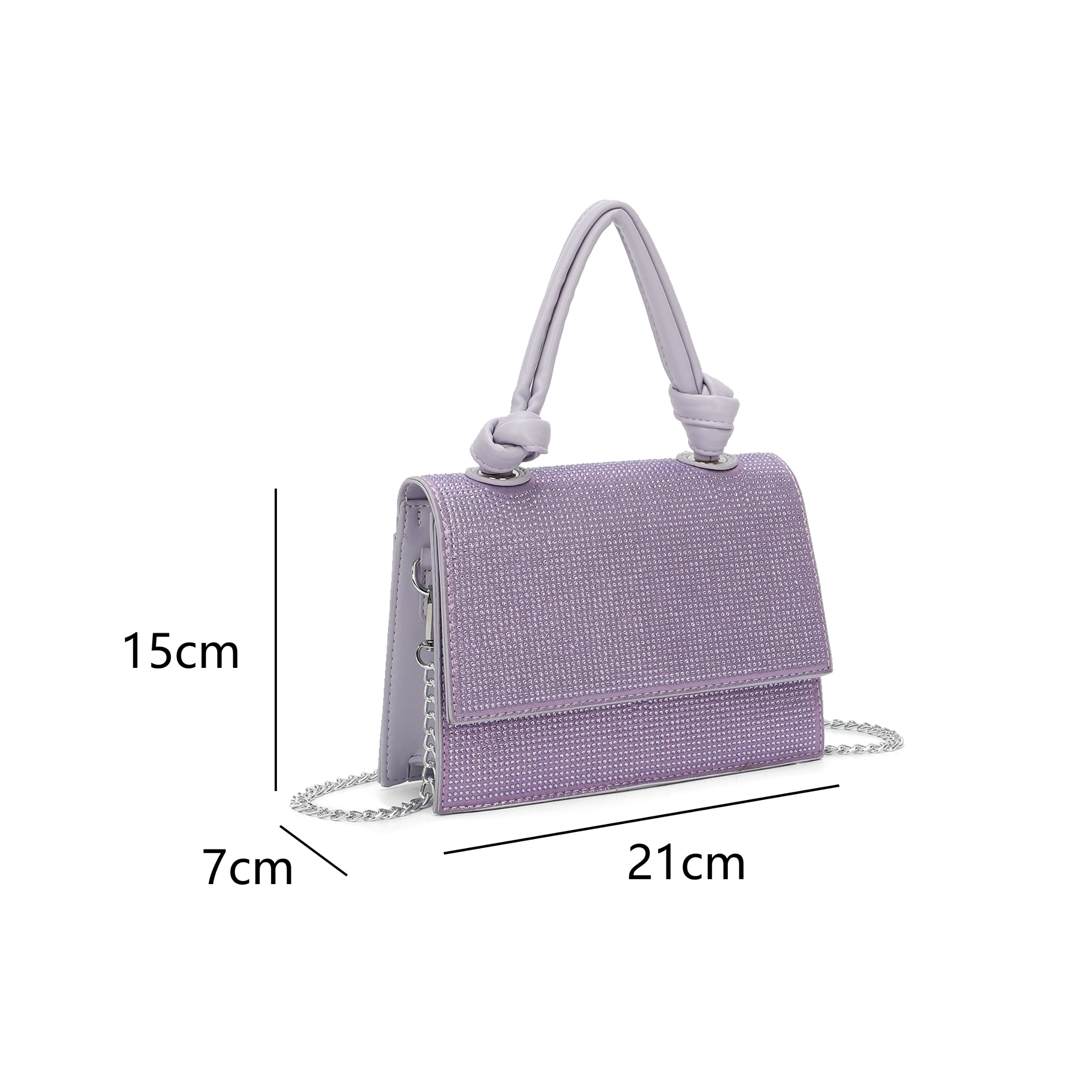 Craze London Diamanti Top Flap with Magdot Grab Bag