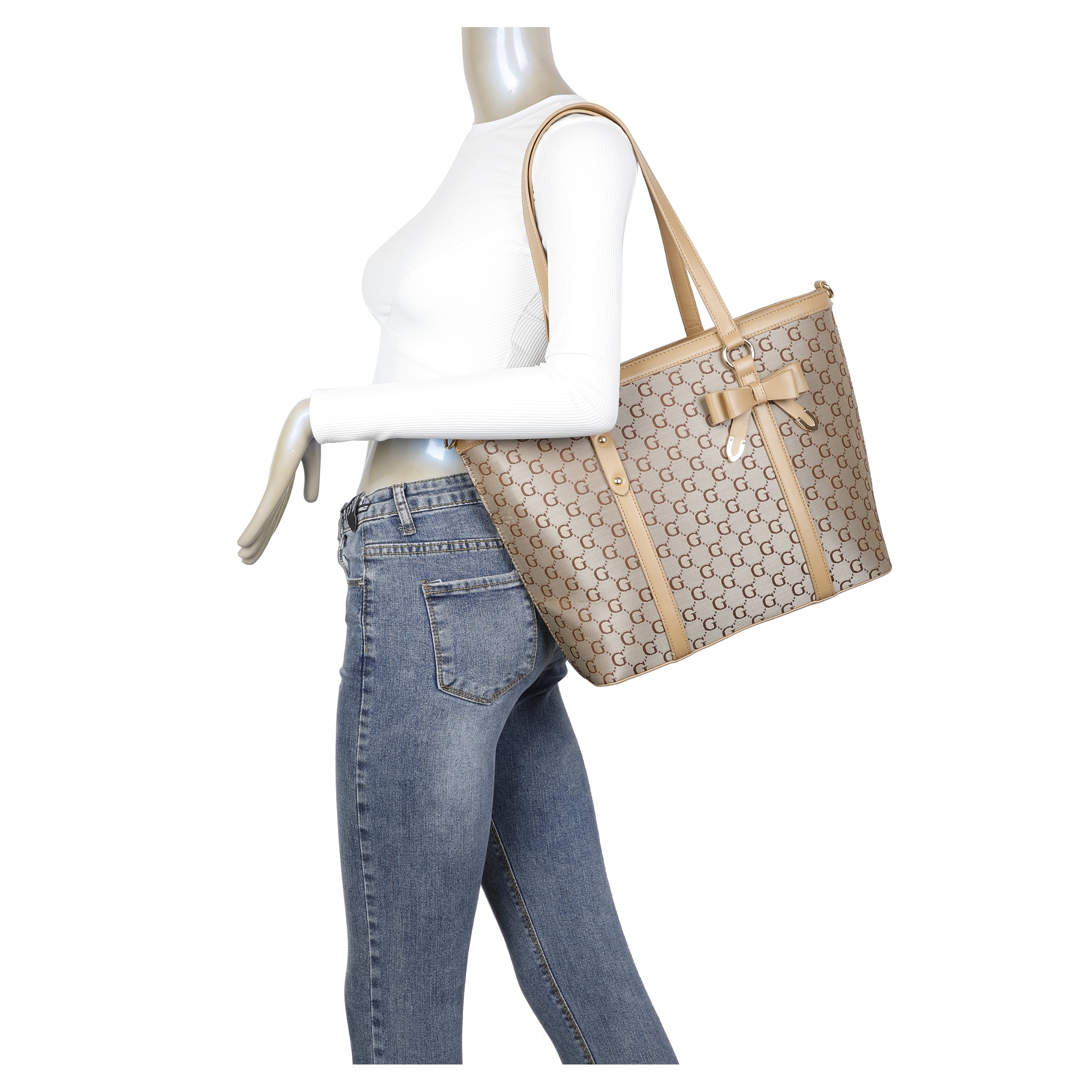 Craze London Fully lined interior Tote Bag