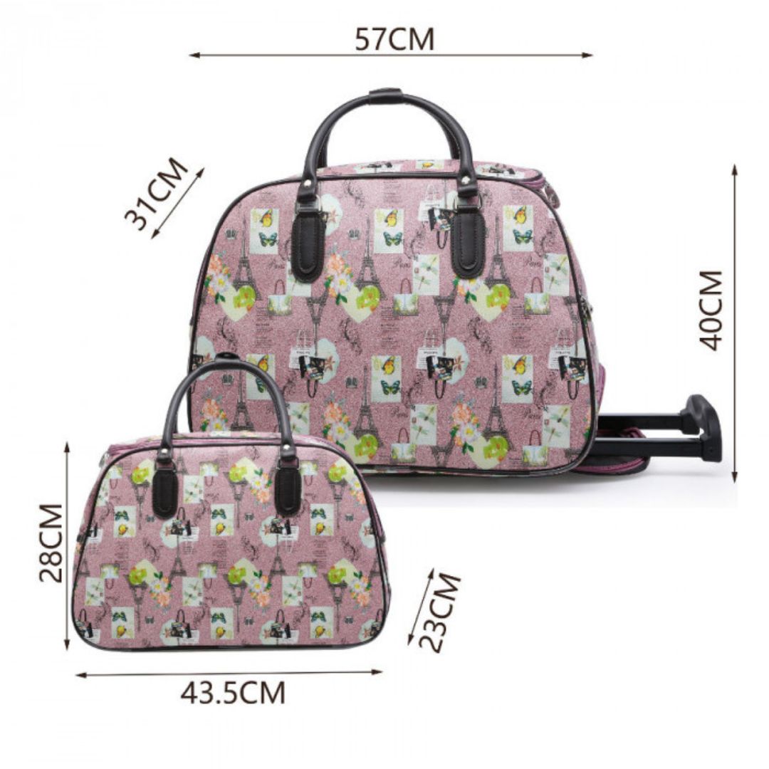 Craze London Holdall-968AT-Eiffel Tower-2in1