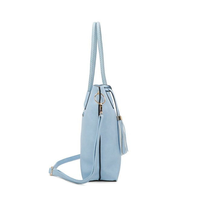 Large Handle Ladies Sleek shoulder bag made of leather